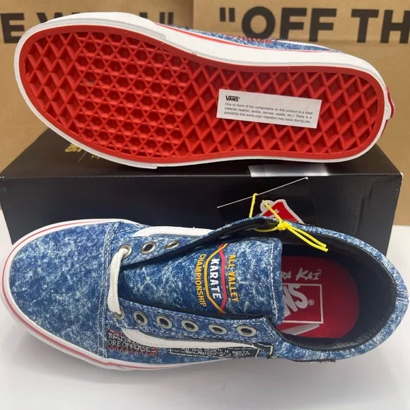 Vans Men's Old SkoolCobra Kai Multi/True White SneakersVN0A3WKT6GL